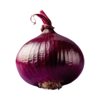 AI generated red onions isolated on transparent background png