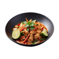 AI generated Delicious thai food isolated on transparent background png