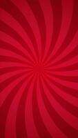 Simple Curved Dark Christmas Red Radial Lines Sun Burst Effect Looping Animation Vertical Video Background