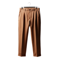 AI generated Brown trousers isolated on transparent background png