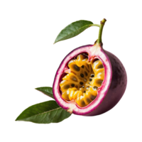 ai généré passion fruit isolé sur transparent Contexte png