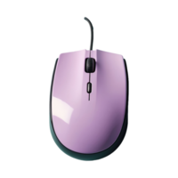 ai généré Souris de différent couleurs mis isolé sur transparent Contexte png