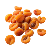 AI generated Cuisine featuring dried apricots isolated on transparent background png