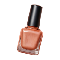 AI generated Shimmery peach nail polish smudged isolated on transparent background png