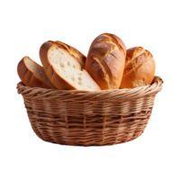 AI generated Baskets for bread isolated on transparent background png
