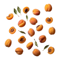 AI generated Cuisine featuring dried apricots isolated on transparent background png