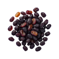 ai généré pile de raisins secs isolé sur transparent Contexte png