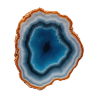 AI generated agate stone mineral isolated on transparent background png