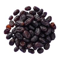 ai généré pile de raisins secs isolé sur transparent Contexte png