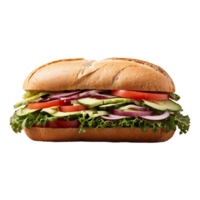 AI generated Veggie Sandwiches isolated on transparent background png