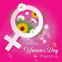 Vector International Women's Day 8 march