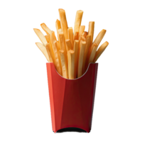 AI generated Fries isolated on transparent background png