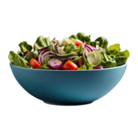 AI generated Vegetable salad in bowl isolated on transparent background png