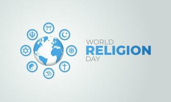 World Religion Day background Vector Illustration