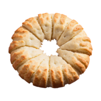 AI generated Coconut biscuits isolated on transparent background png