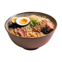 ai généré délicieux ramen isolé sur transparent Contexte png