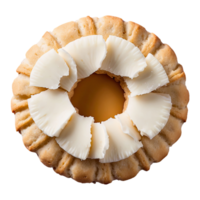 AI generated Coconut biscuits isolated on transparent background png