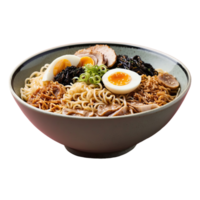 AI generated delicious ramen isolated on transparent background png