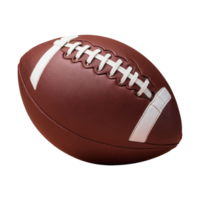 AI generated american football ball isolated on transparent background png