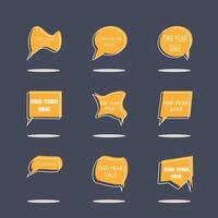 Set of sale stickers  badges  labels and tags. Vector illustration