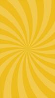 Simple Curved Yellow Radial Lines Effect Looping Animation Vertical Video Background