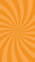 Simple Curved Orange Radial Lines Effect Looping Animation Vertical Video Background