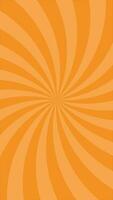 Simple Curved Orange Radial Lines Effect Looping Animation Vertical Video Background