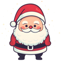 AI generated Santa Claus. illustration png