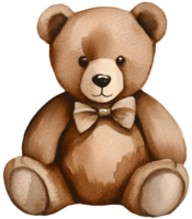 AI generated brown bear, illustration. png