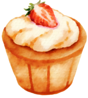 AI generated a cupcake, illustration png