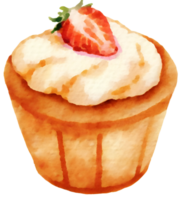 ai genererad en cupcake, illustration png