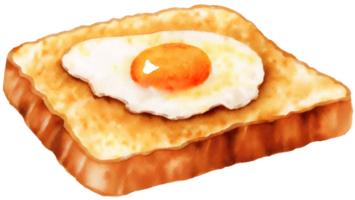 AI generated bread with egg png