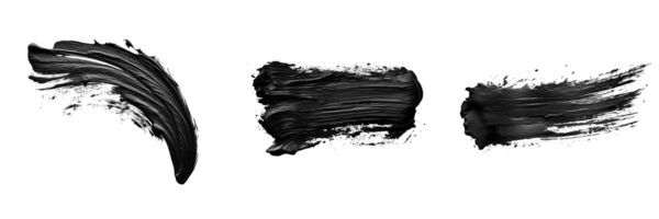 ai gerado Preto marcador pintura textura acidente vascular encefálico isolado em transparente fundo png