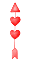 Heart Valentine arrow png