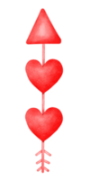 Heart Valentine arrow png