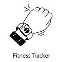 Trendy Fitness Tracker vector