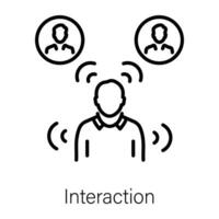 Trendy Interaction Concepts vector