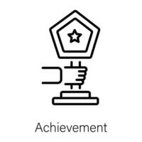 Trendy Achievement Concepts vector