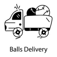 Trendy Balls Delivery vector