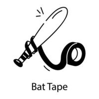 Trendy Bat Tape vector