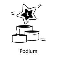 Trendy Podium Concepts vector