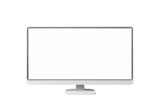 ai generiert Desktop Computer und Monitor auf ein Studie Schreibtisch png