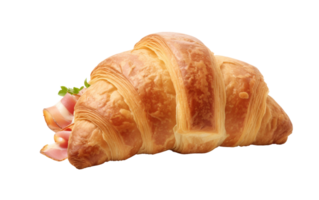 ai genererad skinka och ost croissant salighet png