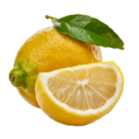 ai généré citron isolé sur une transparent Contexte png