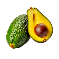ai gegenereerd avocado geïsoleerd Aan een transparant achtergrond png