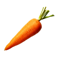 AI generated A fresh carrot isolated on a transparent background png