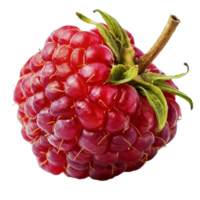 AI generated Raspberry isolated on a transparent background png