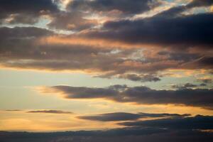 Sky with clouds photo