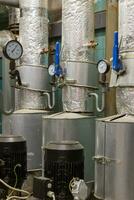 Manometer pressure in the boiler room photo