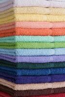 Colorful towels background photo